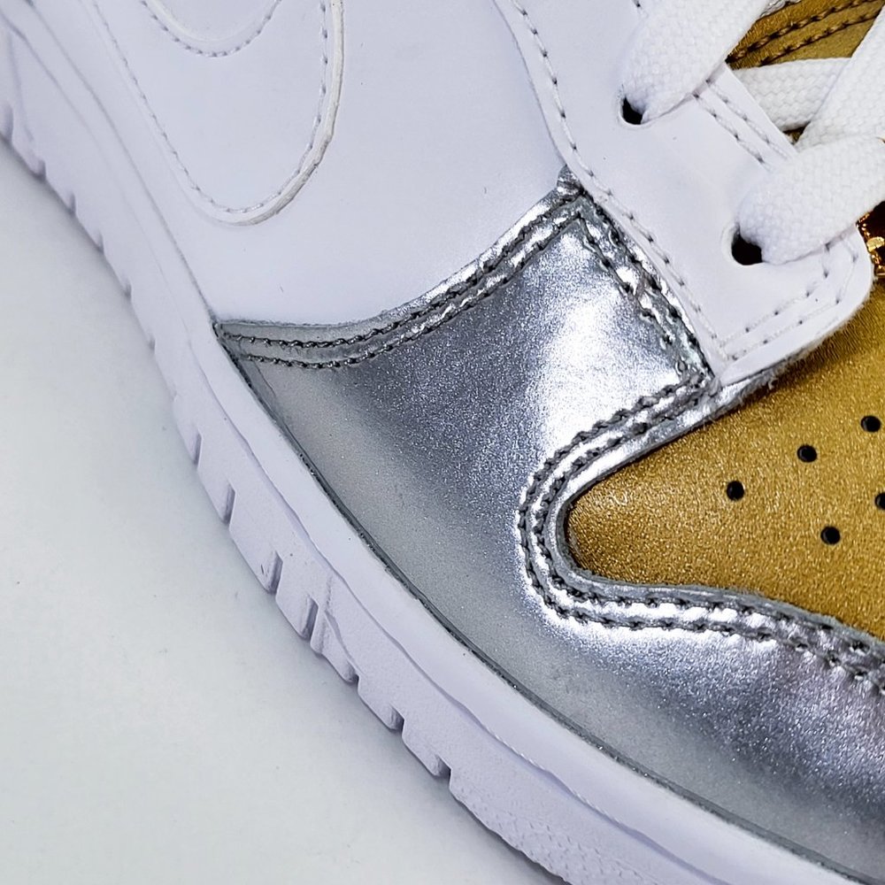 Nike Dunk Low SE Women's Sneaker Shoe Limited Training Metallic DH4403-700 - Picture 10 of 14